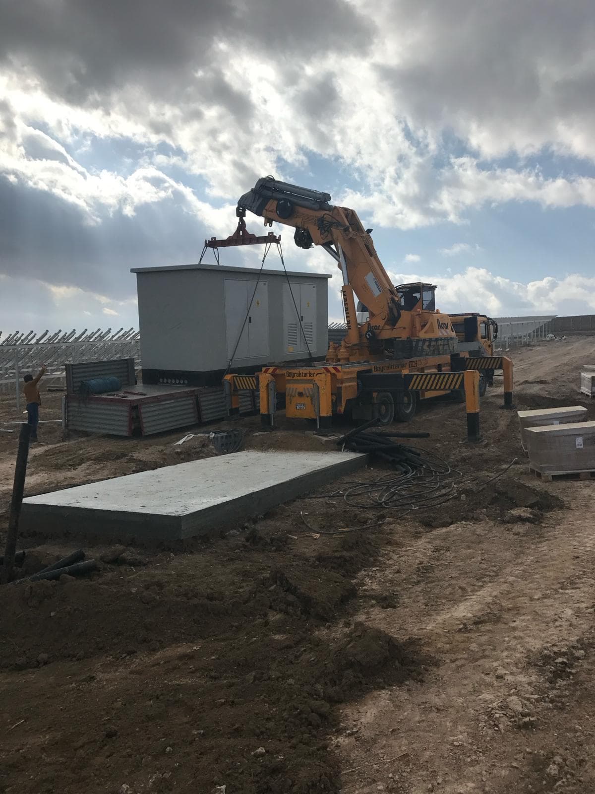 GES sahası trafo yerleştirme