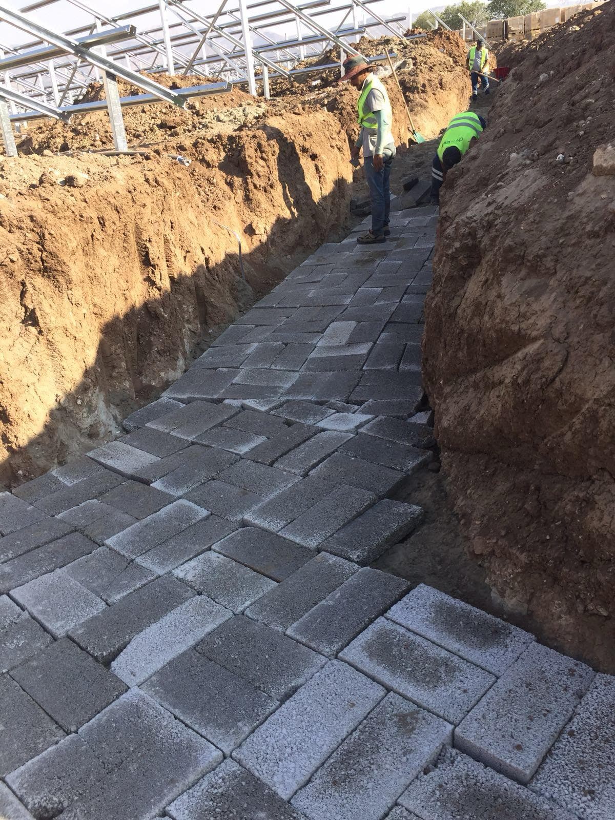 GES kablo hendeği inşaatı