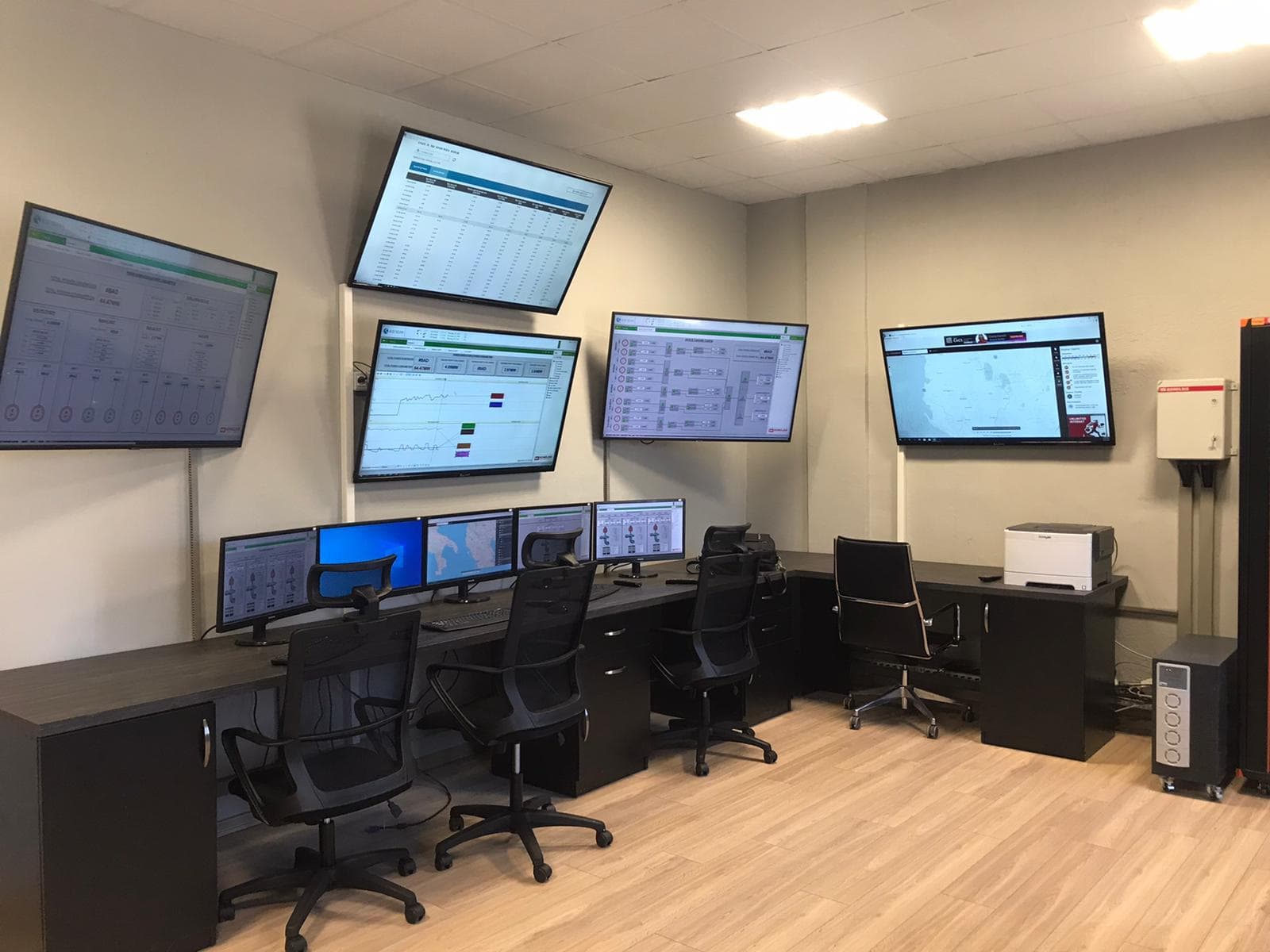 Enerji izleme kontrol odası